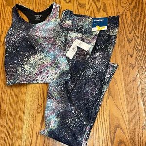 NWT Girl’s Old Navy active legging and top outfit size L (10/12)